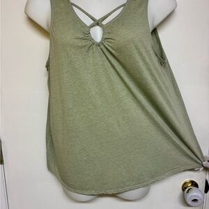Cato Sage Green Crisscross Tank Top
